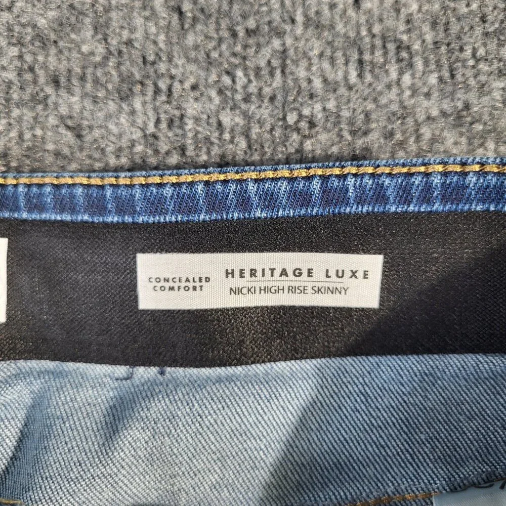 Curve Appeal Women's Jeans Size 14 Nicki High Rise Skinny Capri 14/32 - Picture 7 of 12